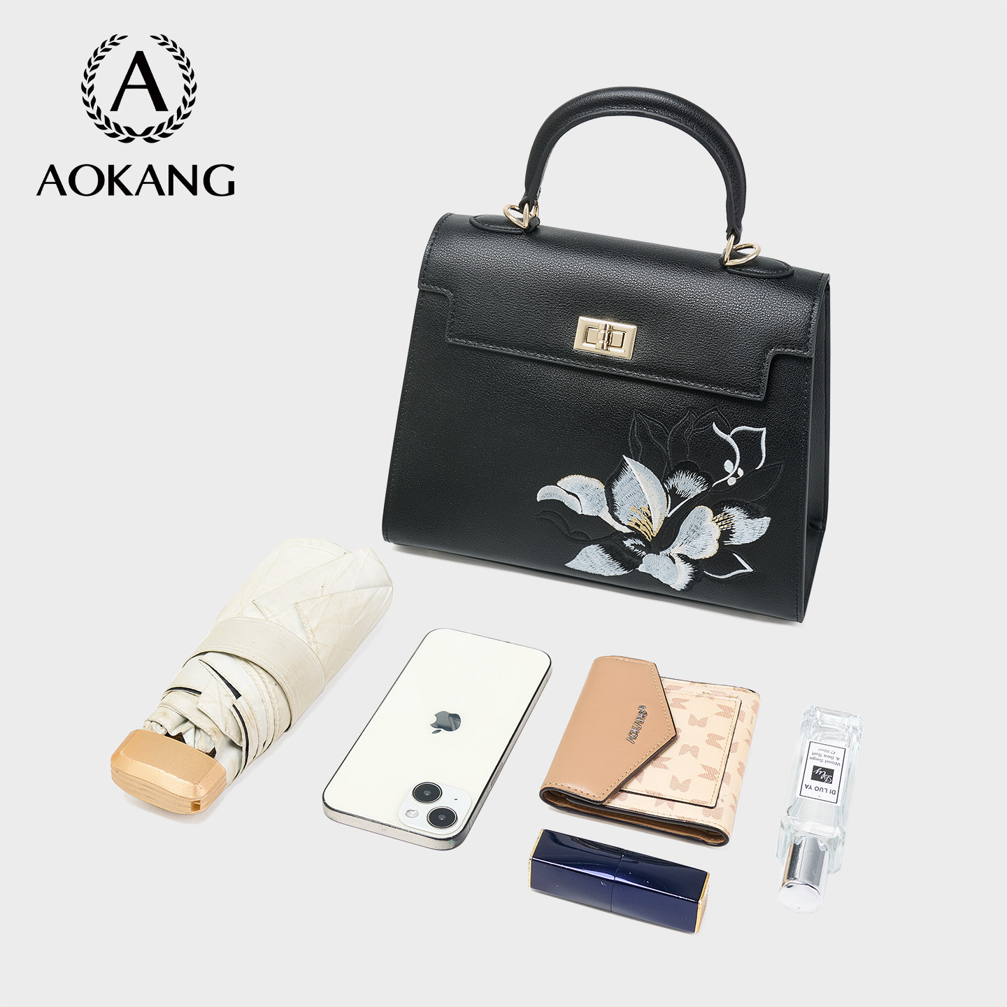 奥康凯莉包2025新款包包大容量女式手提小包高级斜挎包真皮单肩包,淘宝优惠券,粉丝福利购,淘宝优惠卷