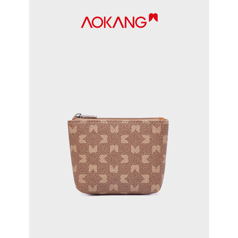 奥康零钱包2021新款原创钥匙包女包 奥康皮具箱包钱包