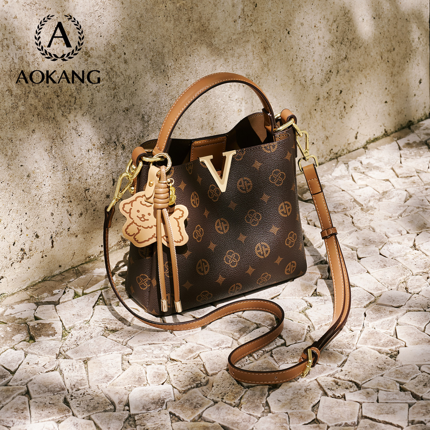 奥康水桶包女2026新款大容量手提包妈妈单肩包女款斜挎包新年礼物,淘宝优惠券,粉丝福利购,淘宝优惠卷