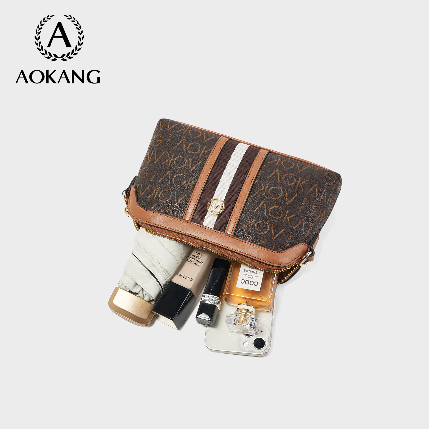 奥康斜挎包女款大容量单肩包包2026新款妈妈包女式贝壳包新年礼物,淘宝优惠券,粉丝福利购,淘宝优惠卷