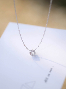 闪钻学生森系韩版几何礼物项链