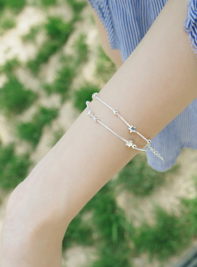 双层星星手链女日韩文艺