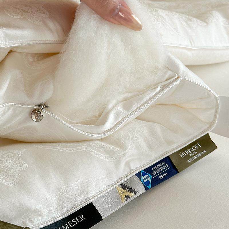 A类51%澳大利亚美利奴进口羊毛被山宁泰防霉抗菌纤维春秋被冬被芯,淘宝优惠券,粉丝福利购,淘宝优惠卷