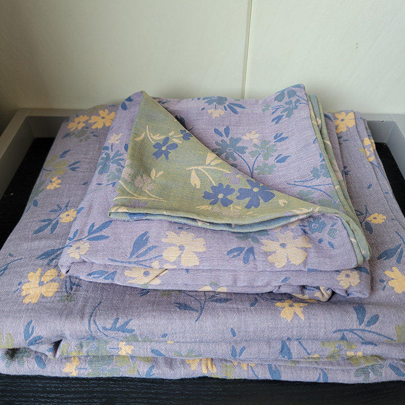 复古田园提花双层纱全棉床单枕套三件套床上用品纱布纯棉被套床笠,淘宝优惠券,粉丝福利购,淘宝优惠卷