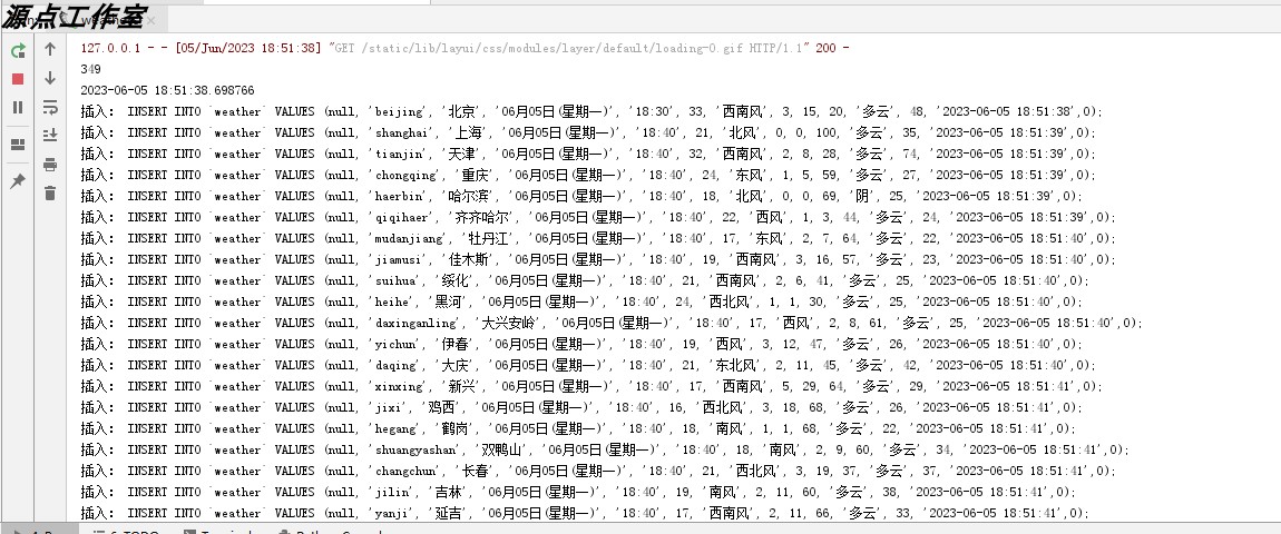 Python/Flask/气候信息爬虫与可视化系统/MySQL/PyCharm/源码 - 图3