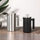 French Press Kaffeekanne aus Edelstahl, französische Doppelwandisolierung