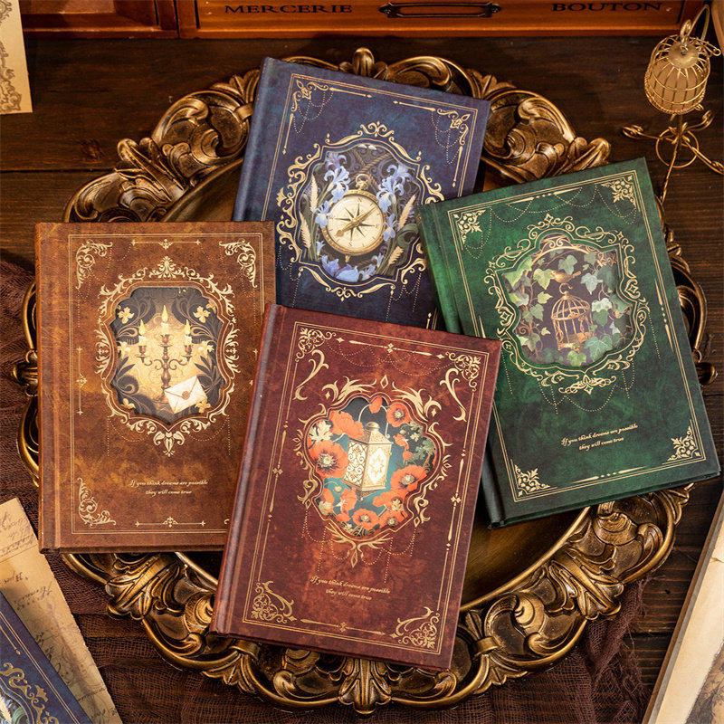 世纪赞歌·烫金古风本子欧式复古精美全彩页手账本学生办公笔记本,淘宝优惠券,粉丝福利购,淘宝优惠卷