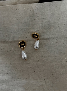林青霞同款珍珠耳钉耳环饰品