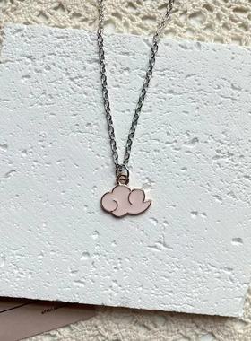 宇宙射线-云朵简约夏可爱百搭小众设计感项链男女T卫衣百搭ins