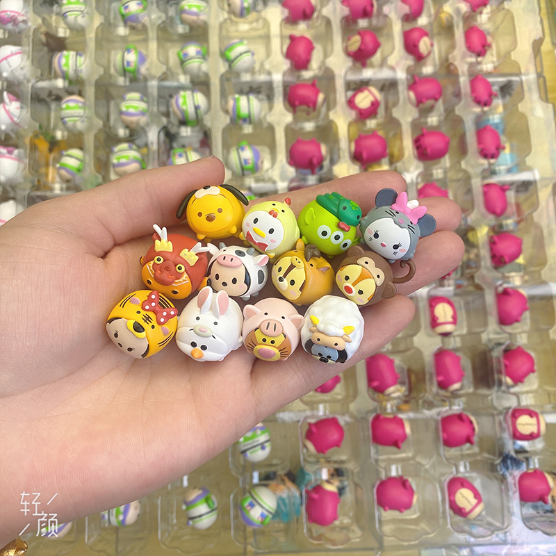 迪士尼松松叠叠乐粒粒小公仔萌粒迷你豆盲盒玩偶潮玩盲盒diy配件 - 图1