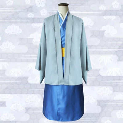 Linh hồn bạc Gui Xiaolang COS Gui Xiaotaro đầy đủ bộ đồng phục tóc giả quần áo kimono anime COSPLAY menswear - Cosplay cosplay zero two Cosplay