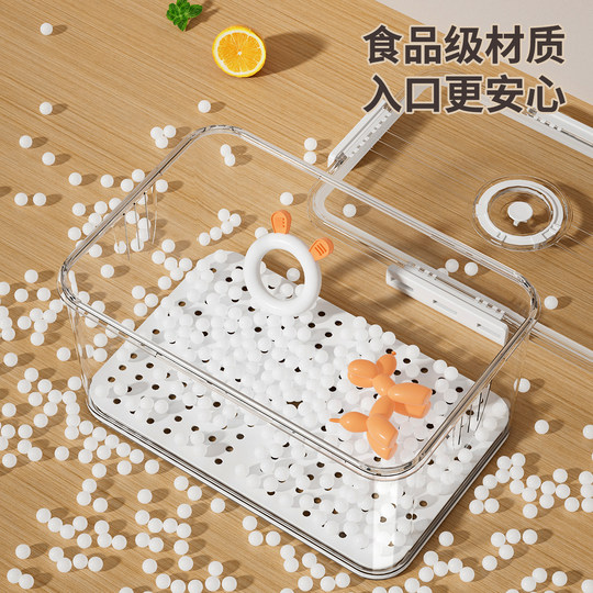 Japanese teether storage box, large capacity, dust-proof, with lid, baby-specific baby pacifier, Manhattan ball bite