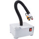 Bending pipe dust blowing and electrostatic ion fan