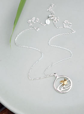 原创设计风镀金吊坠送女朋友礼物