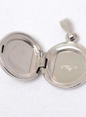 庭院西洋古董四叶草纯银相片盒