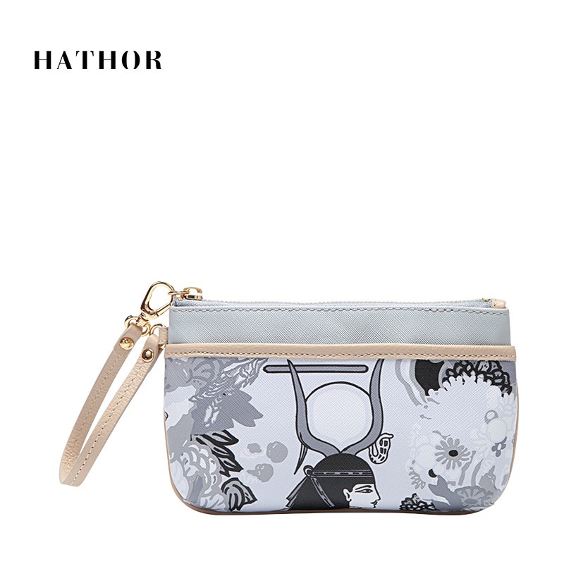 hathor涵莎2020新款简约印花化妆包 hathor箱包女士包袋