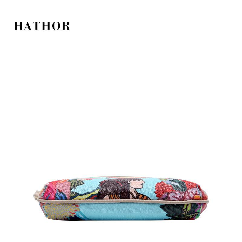 hathor涵莎2020新款简约印花化妆包 hathor箱包女士包袋