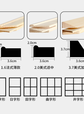 中盛实木数字油画内框拼接