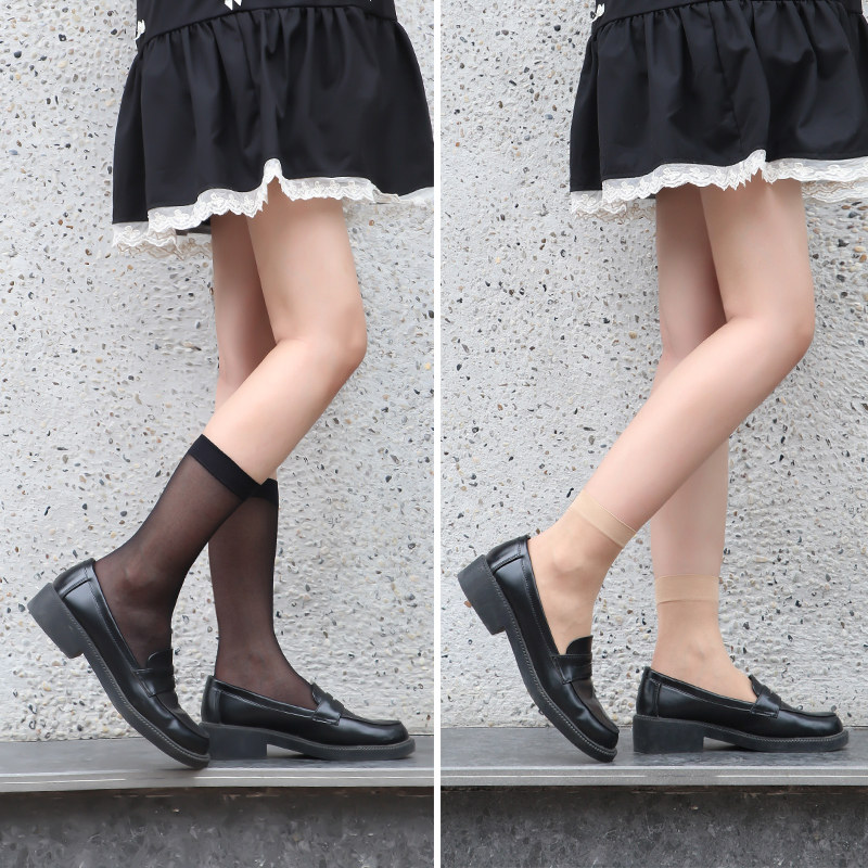 芬那丝短丝袜夏薄款肉色加长中筒袜 芬那丝短袜/打底袜/丝袜/美腿袜