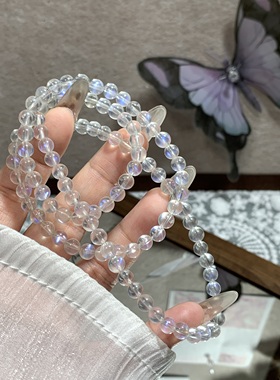皮皮pipi｜天然高冰斯里兰卡蓝月光多圈手链颗颗爆闪蓝月光手链