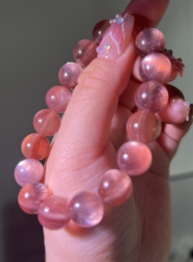 皮皮pipi | 直播间专拍粉晶黄水晶海蓝宝草莓晶紫水晶白水晶手链