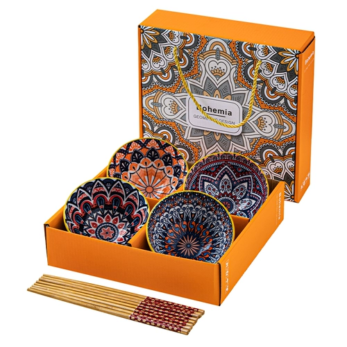 Комплект для домашнего использования, керамическая посуда, подарочная коробка, стиль бохо, делается под заказ, подарок на день рождения, оптовые продажи