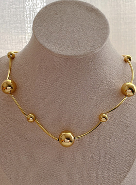 日韩小众设计大小球球拼接