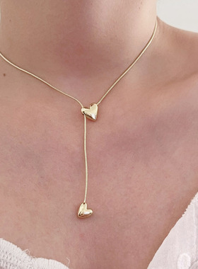 韩国ins博主同款蛇骨链流苏大小