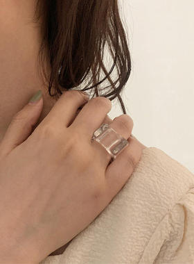 韩国东大门同款戒指极简法式指环