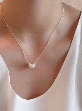 小众设计感圆珠串珠气质花朵转轮