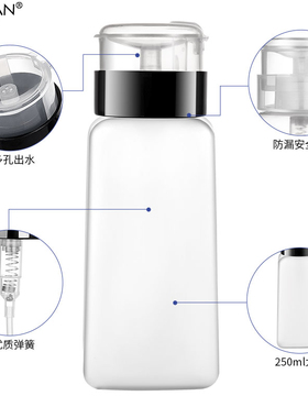 法碧颜圆瓶卸甲水洗防溢工具方