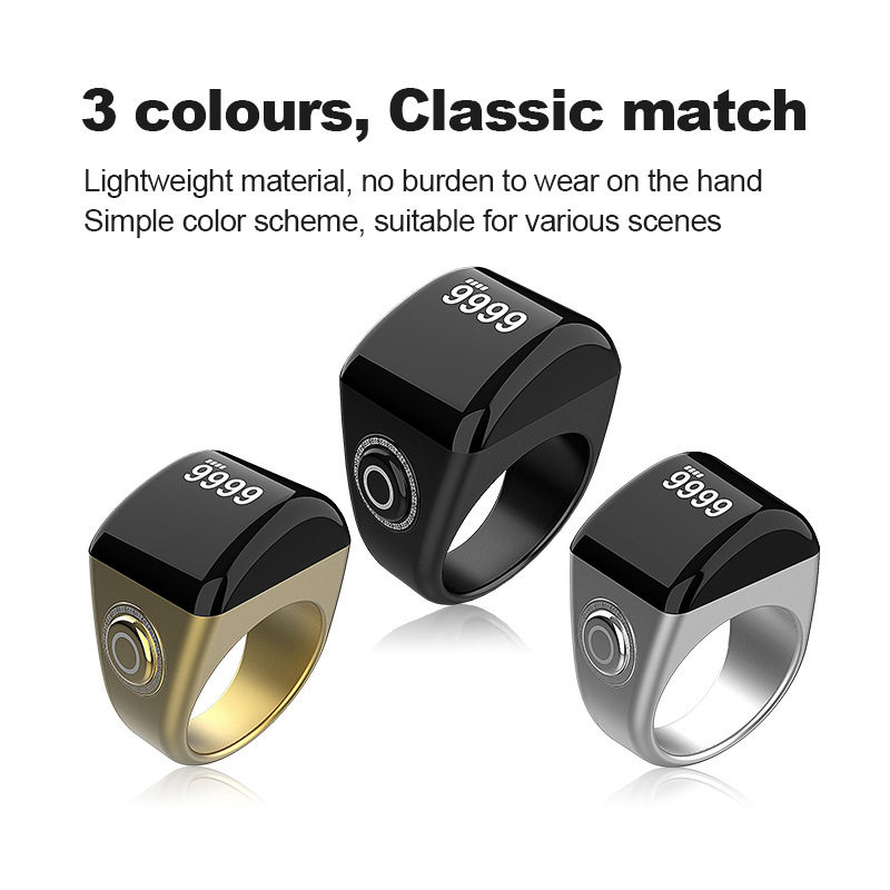 Smart Ring New Middle East Popular Digital Counting Smart Plastic Ring Smart Electronic Counting Ring