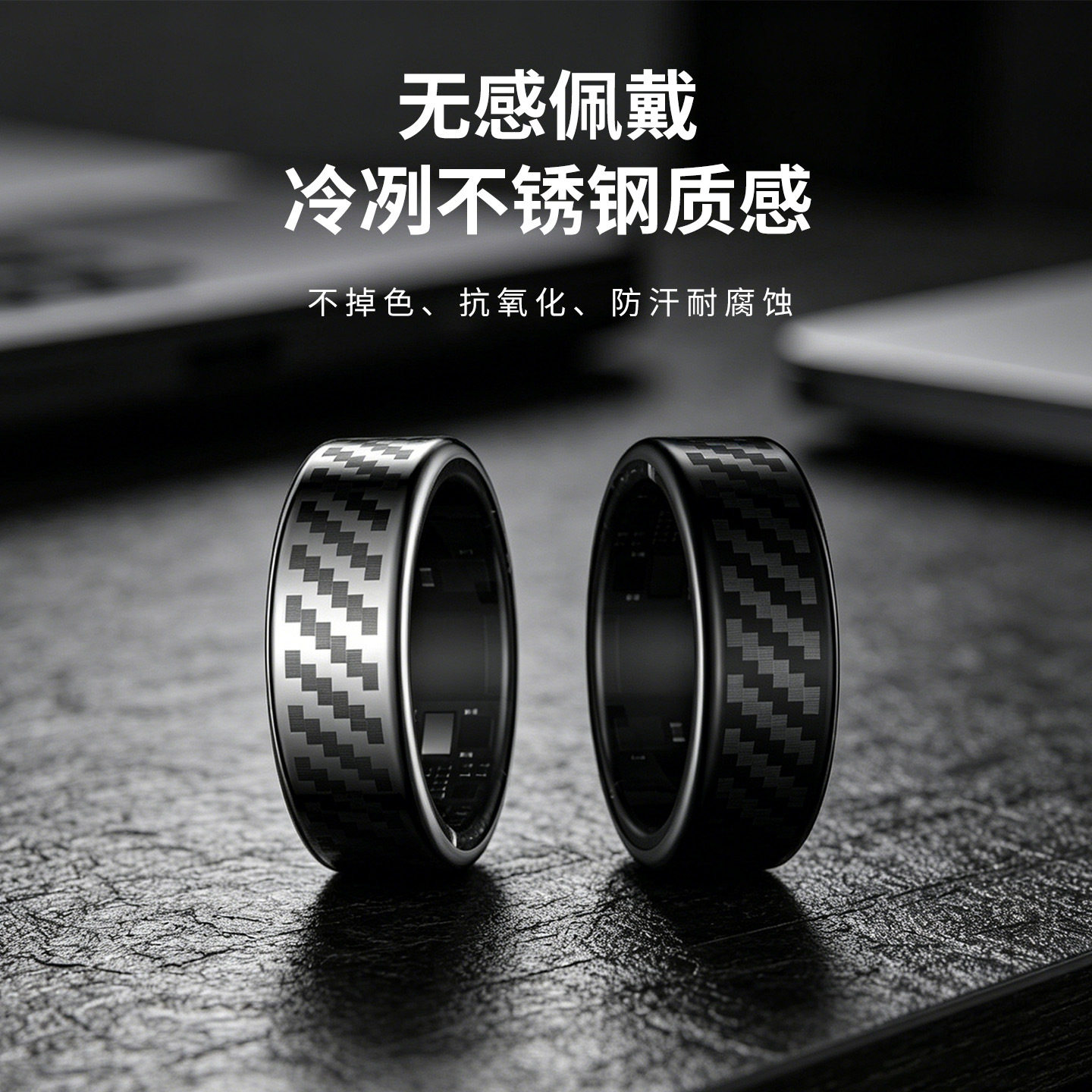 Smart Ring Heart Rate Blood Oxygen Sleep HRV Heart Rate Variability Stress Health Detection Smart Ring Manufacturer