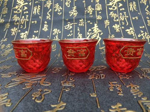 水晶供杯供佛水杯三杯套贡杯拜神茶杯神前供杯神台柜前供杯供佛杯 - 图1