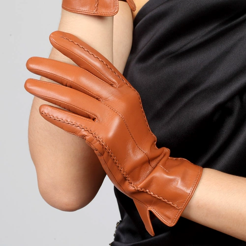 WARMEN Перчатки, демисезонный утепленный удерживающий тепло импортный комплект, из натуральной кожи