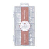 Накладные ногти, миндальные прозрачные наклейки для ногтей, короткий длинный клей, средней длины