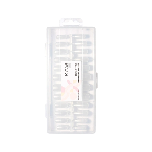 Накладные ногти для маникюра, длинные легкие и тонкие матовые прозрачные короткие наклейки для ногтей, средней длины