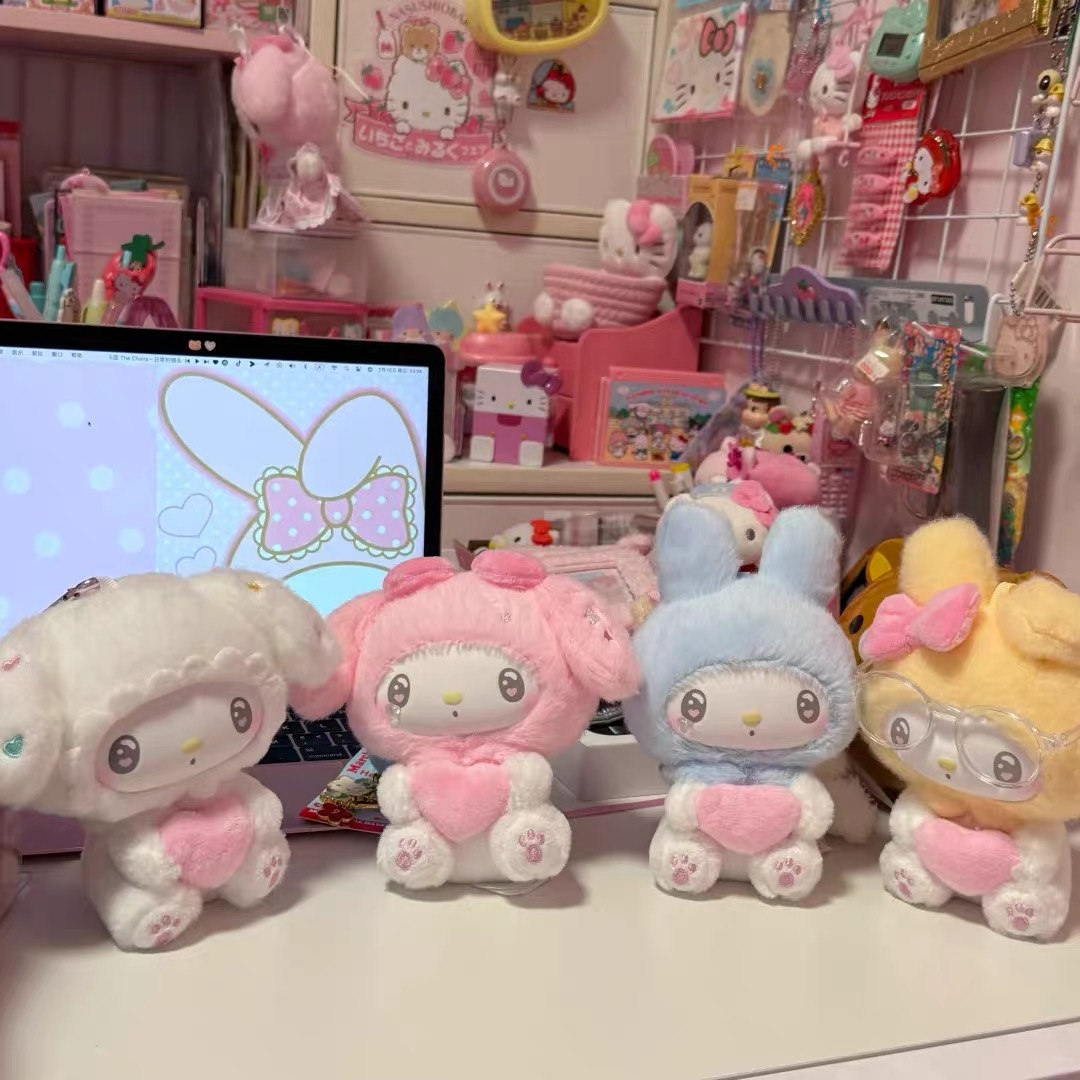 TOPTOY美乐蒂melody50周年纪念奶糖系列盲盒搪胶毛绒公仔挂件礼物 - 图2