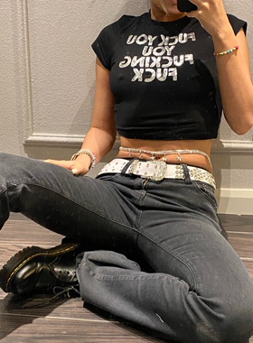 Popbonnie欧美时尚个性闪亮腰链