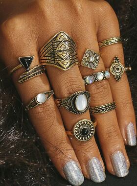 首饰bonnie帅气10个拍照搭配戒指