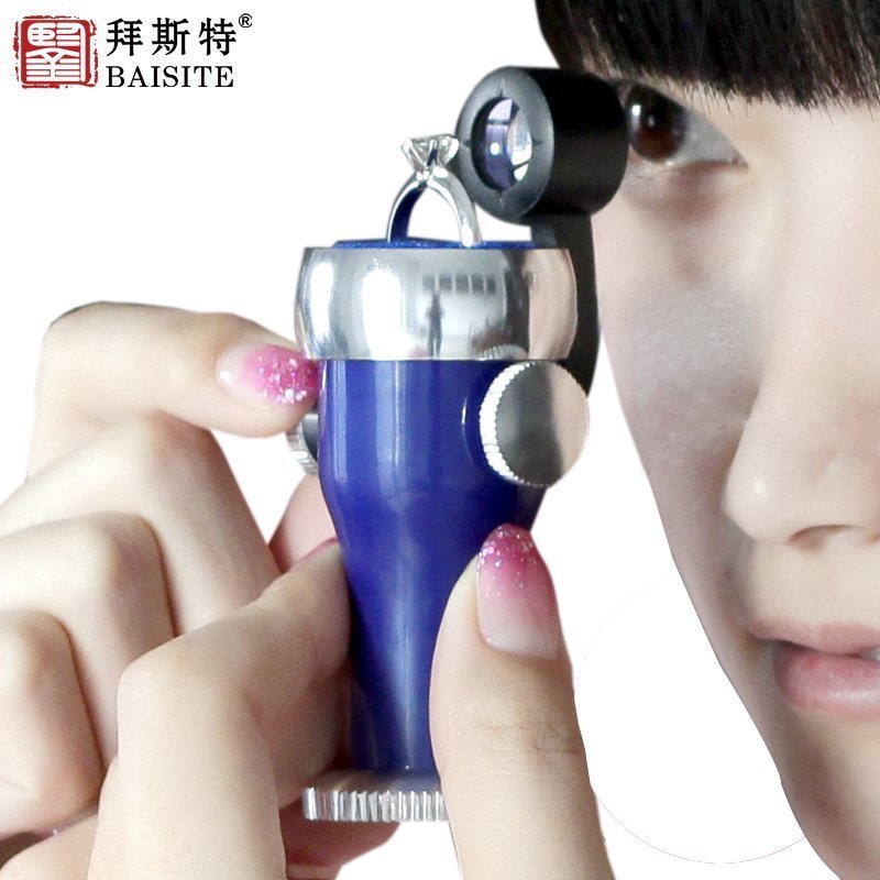 拜斯特20倍放大镜腰棱镜腰窥镜珠宝镜 鉴定钻石看钻戒腰码GIA净度 - 图2