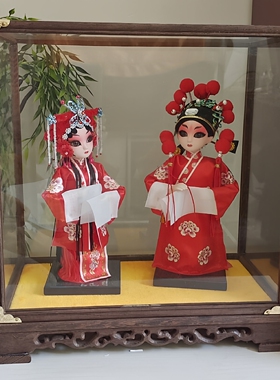 唐人坊绢人京剧人物家居装饰摆件