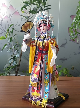 中国风特色礼品送老外京剧戏曲娃