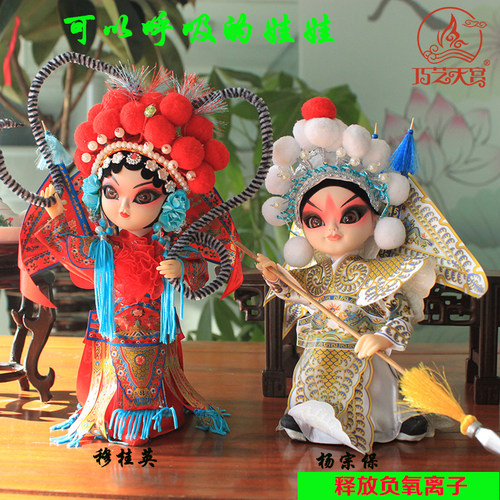 北京绢人中国风特色手工艺品昆曲娃娃京剧人物摆件戏曲人偶杜丽娘 - 图2
