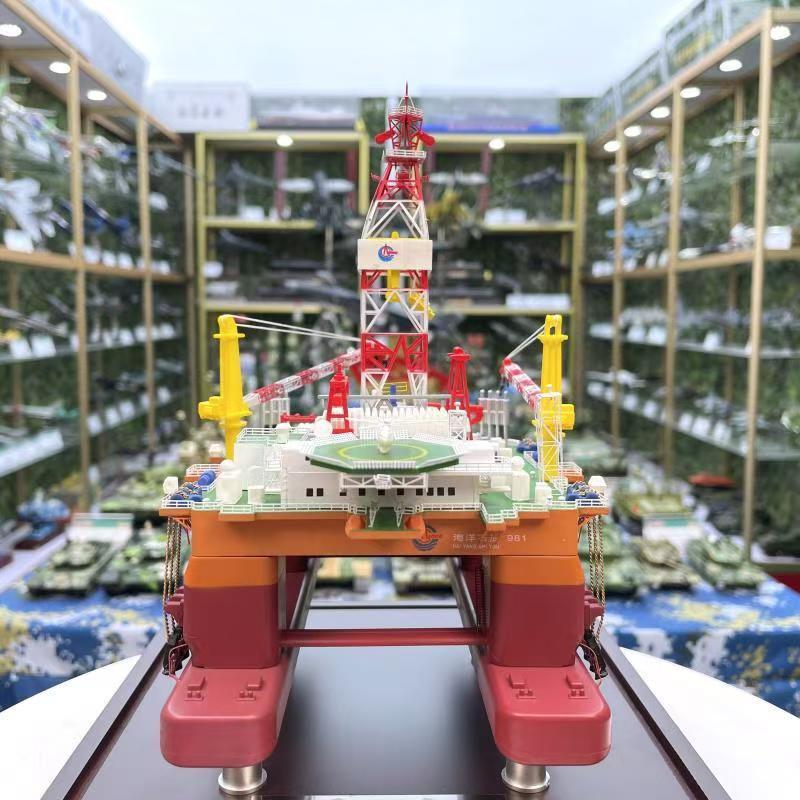 石油981钻井平台模型 海上钻井平台勘探井合金仿真教学模型 订做 - 图3