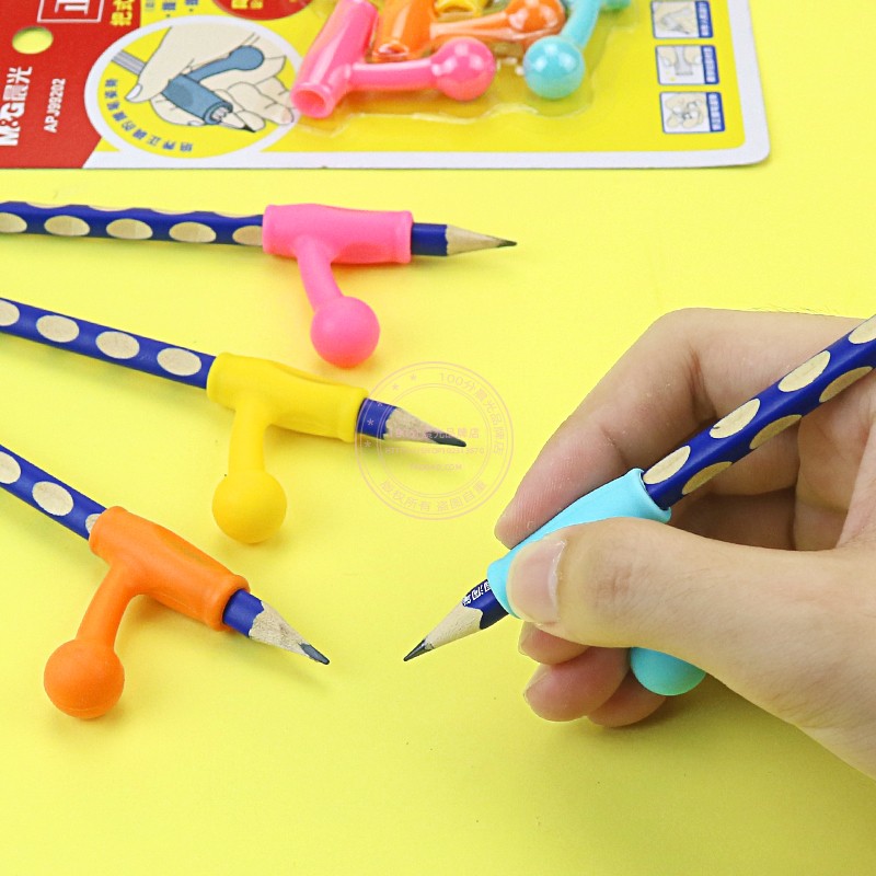 晨光优握把式握笔器幼儿小学生正姿铅笔护套纠正握姿笔套APJ99202 - 图1