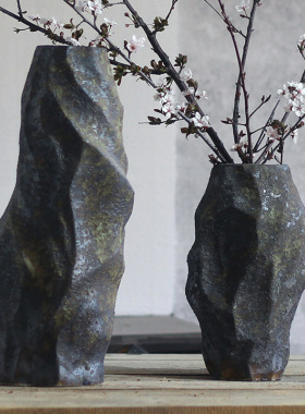 紫泉涧花瓶异形陶罐装饰花器