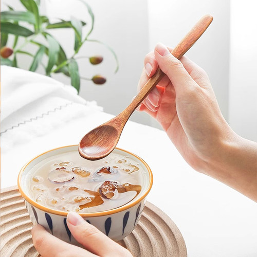 JOJO'S L. PD.Chi.勺子日式搅拌棒实木长柄咖啡迷你小勺子 | 芷沅 - 图1