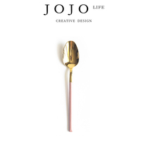 JOJO-Fendai- knife fork powder gold suit upscale luxury creative tableware full set of household combinations) Powder