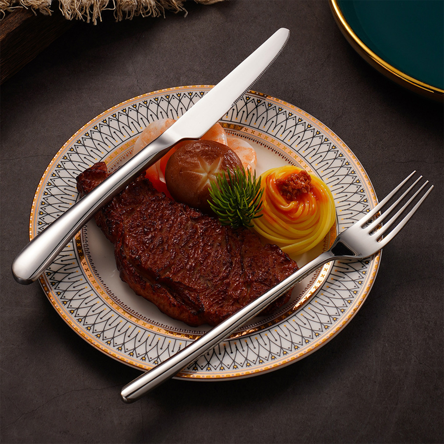 JOJO'S L. PD.maze.304不锈钢月光刀叉西餐具刀叉勺四件套| 迷埋,淘宝优惠券,粉丝福利购,淘宝优惠卷